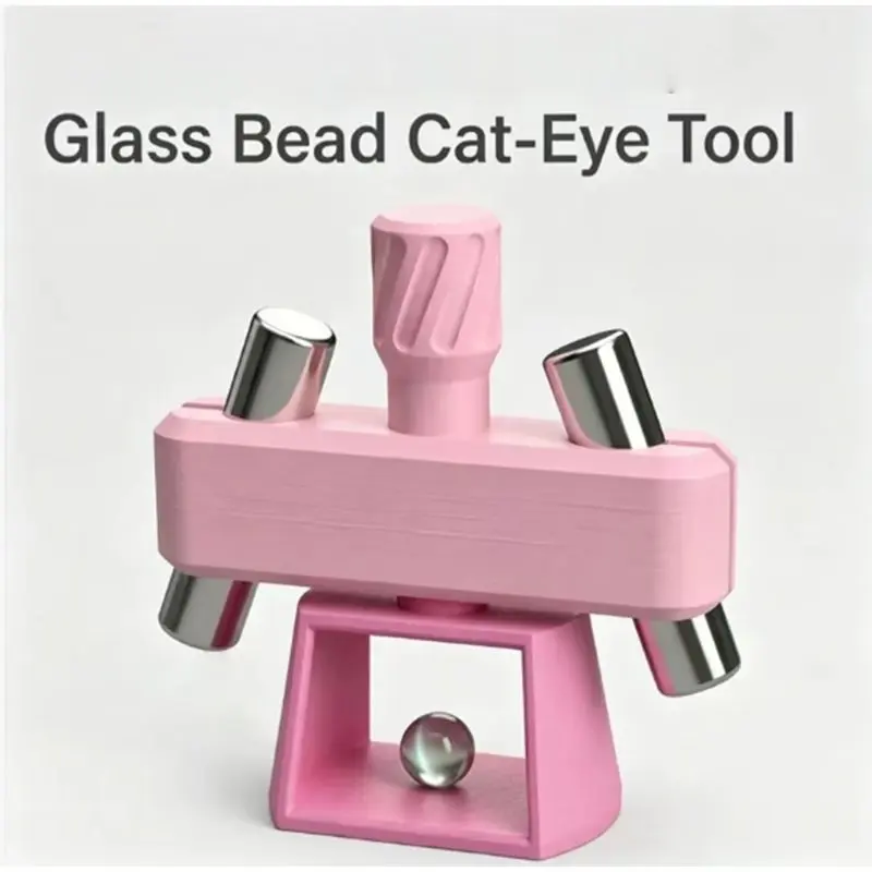 Leistungsstarker automatischer Katzenaugen-Magnet, drehbares Wirbel-Design, breite Lichtglasperlen, Nagelkunst-Magnet für Gel-Nagellack – Detail 3