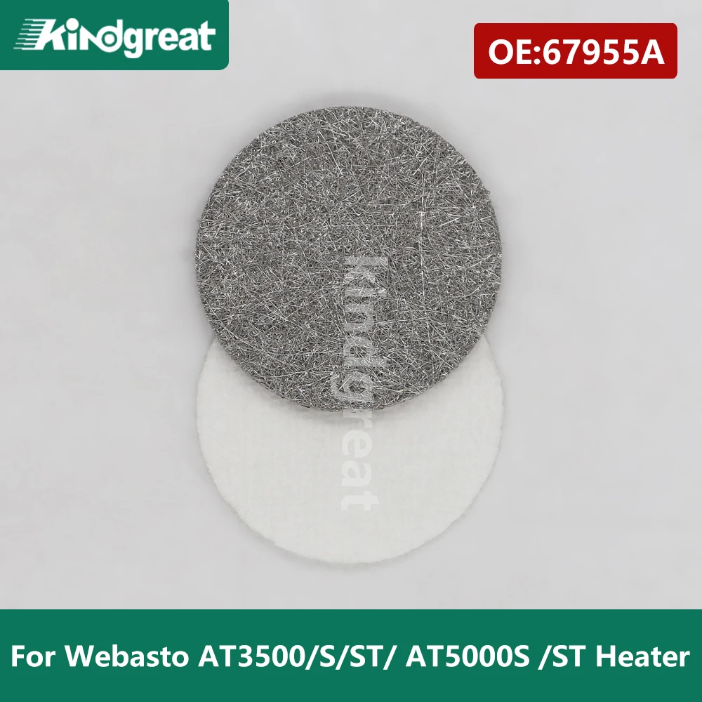 1Set Heaters Service Kits 40mm Burner Screen Mesh 67955A + White Pad For Webasto AT3500 S ST / AT5000 S ST