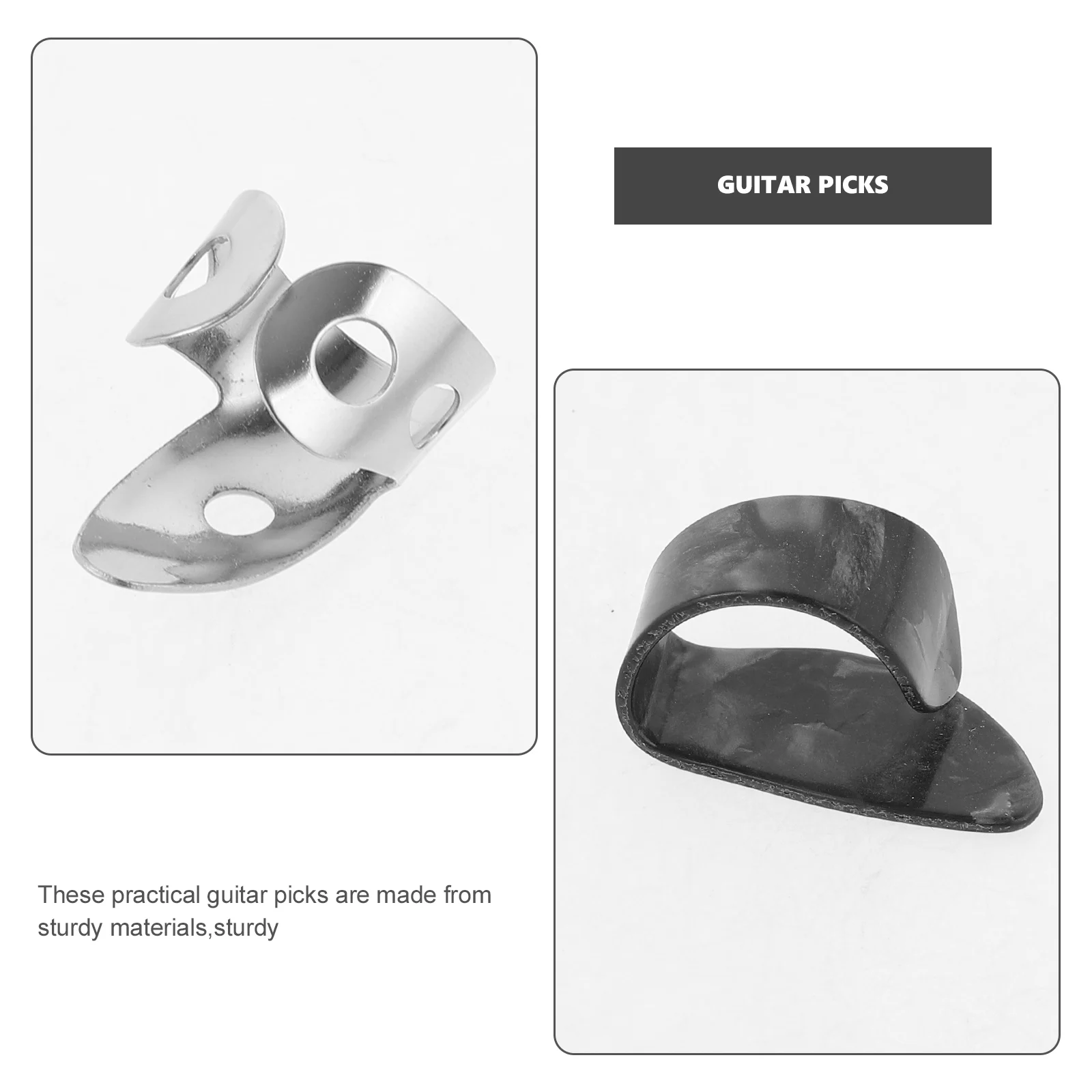 

12 Pcs Musical Instrument Guitar Pick Finger Celluloid Picks for Acoustic Guitars