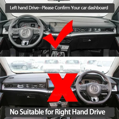 Imagen 2 del producto Para MG 5 MG5 MG GT 2020 2021 2022 2023 YB cubierta de tablero evitar almohadilla de luz cubierta de plataforma de instrumentos alfombra