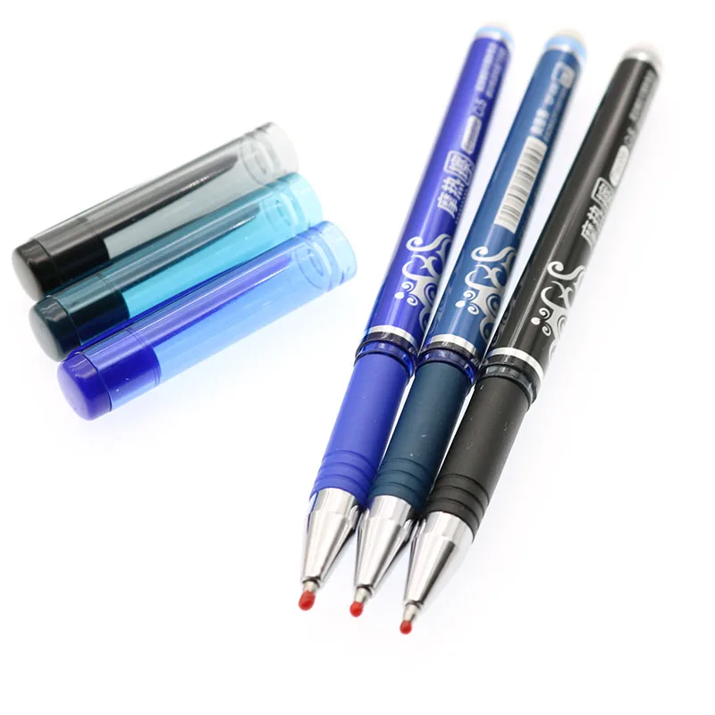 Bullet Erasable 0.5mm Pen Dedicated Eraser Student Exam Blue / Dark Blue / Black / Red Writing Stationery Accessories Refill