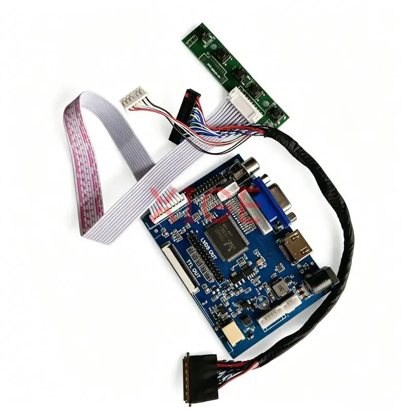 Carte de commande compatible avec B156XTN02 B156XTT01 B156XTN04 B156XTN03 LVDS-40 Pin 1366x768 1366*768 AV+HDMI+VGA, Kit de panneau de moniteur pour ordinateur portable
