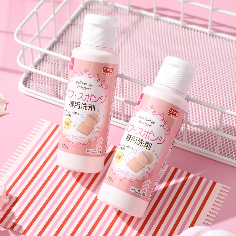 Deterjen Jepang untuk alat kosmetik pembersih Puff dan spons-80ml