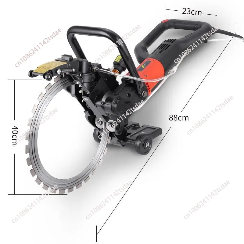 

High power 8500 watt electric wall shearing machine brushless ring saw concrete cement wall dust-free water cutting