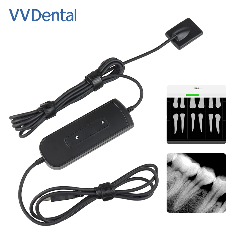 VV Dental R1 Portable Dental X-Ray Sensor 0.8mm Digital Radiovisiograph HD Image Dental Equipment 2 Year Warranty