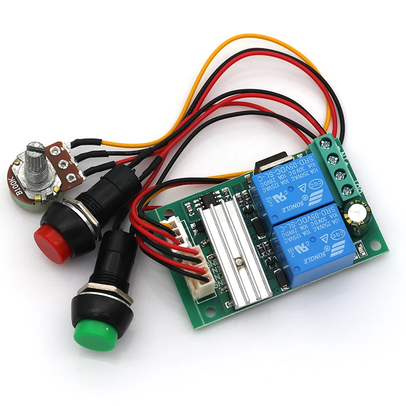 1/5/10Pcs PWM DC Motor Speed Controller DC6V-24V 3A with Forward Reverse Switch Rod Motor Controller for Motor Control Signal