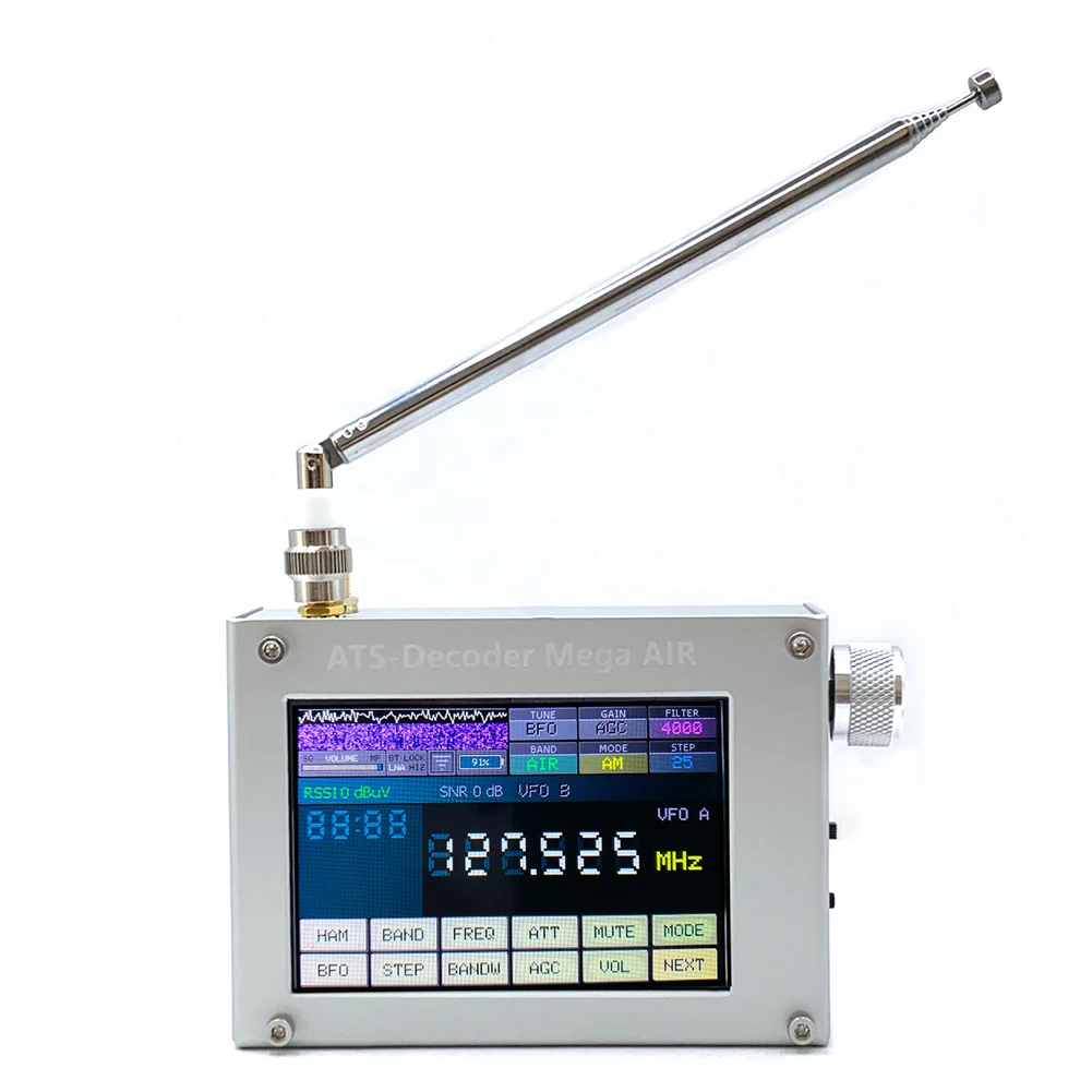 For ATS Decoder Air Si4735 Full Band Radio With For WiFi For FM For RDS AM SSB For CW For RTTY Digital Aluminum Alloy
