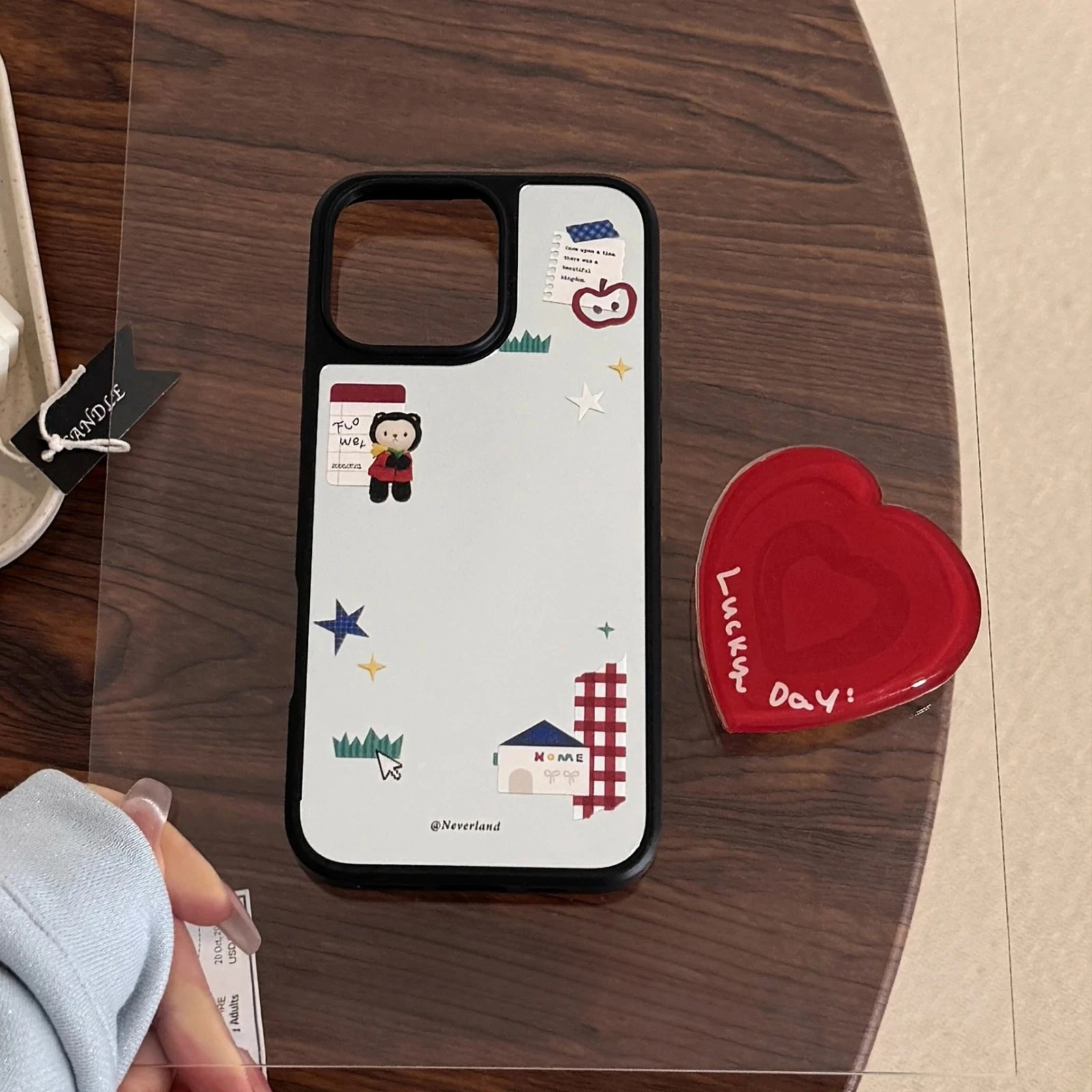 

Зеркальный чехол для телефона INS в корейском стиле для HUAWEI Mate 60 70 Pro Pura P70, ультра противоударный защитный чехол с подставкой в форме сердца