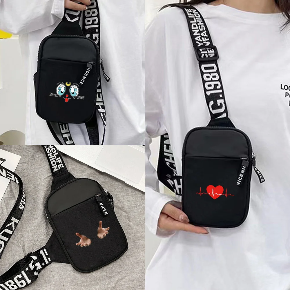 2026 New Men Chest Pack Large Capacity Casual Sport Chest Bag Fashion Multi-functional Travel Hiking Crossbody Bag Chest Series