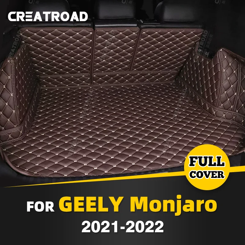 

Автоматический коврик в багажник с полным покрытием для GEELY Monjaro 2021 2022, чехол для багажника автомобиля, подкладка для багажника, аксессуары для защиты салона