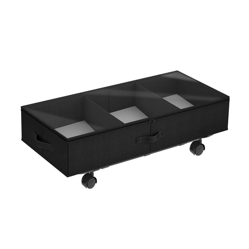 Under-Bed Locker Storage Box With Wheels Bed Bottom Storage Box Storage Box Rolling Storage Container Under Bed