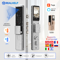 IP65 Waterproof Smart Door Lock with Facial Recognition Fingerprint Door Lock Tuya App Wifi Remote
