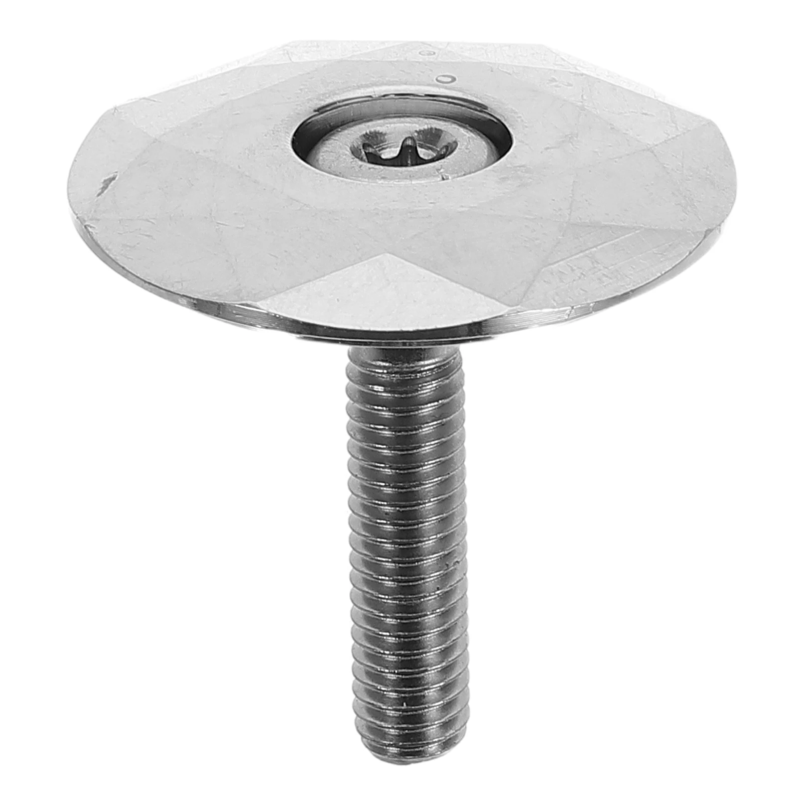 

Bicycle Headset Cover Aluminum Alloy Bike Stem Cap Silver Color Diamond Design Lightweight Strong Stable Installation Prevent
