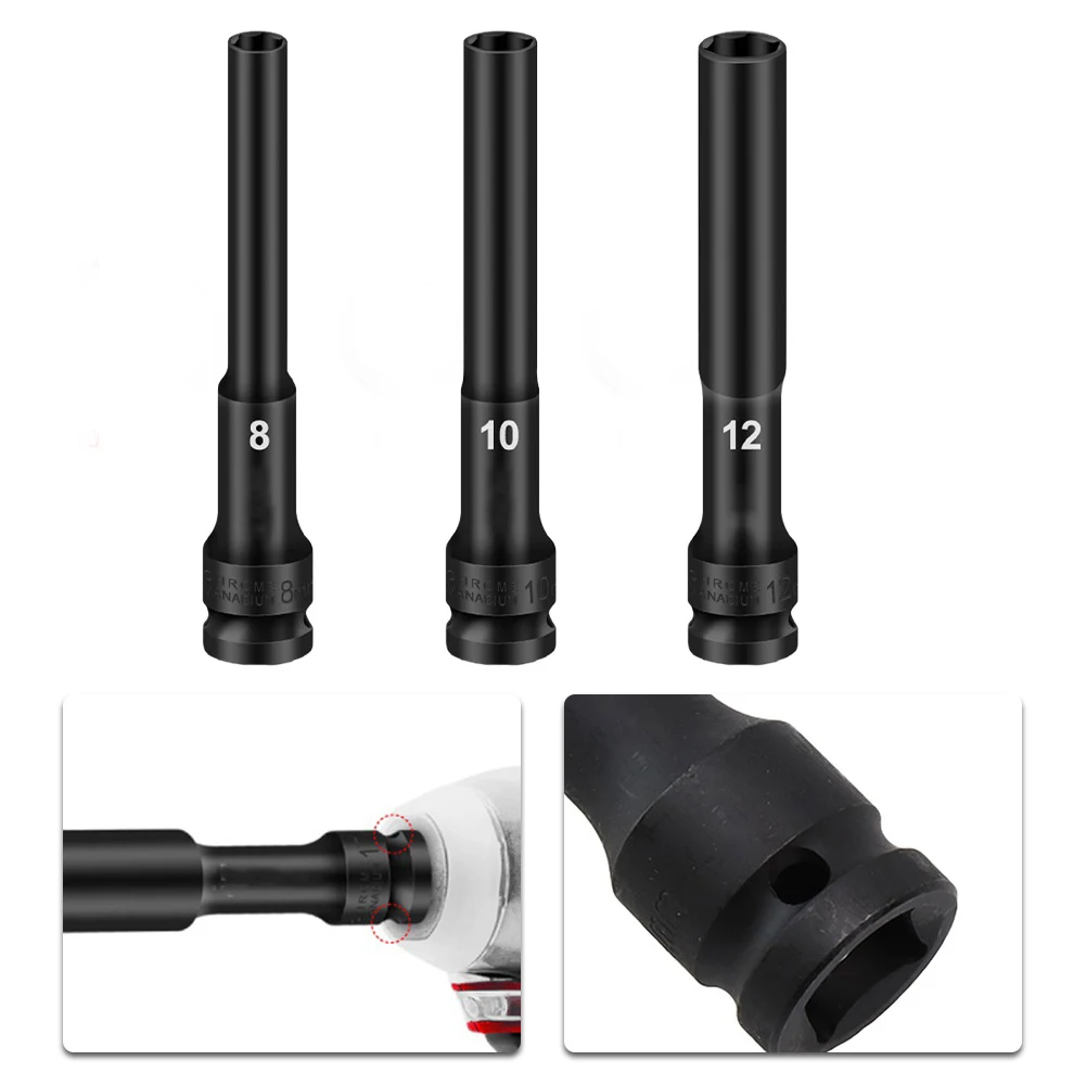 Imagem -06 - Soquete Cabeça Chave de Impacto Adaptador Hex Conversor Spanner mm mm mm 10 mm 11 mm 12 mm 13 mm 14 mm 15 mm 16 Milímetros 1724 Milímetros pc Peças Unidade
