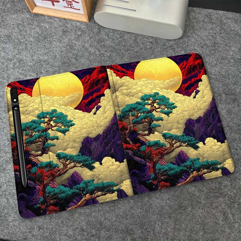 

Artistic landscape pattern For Samsung Galaxy Tab S6 S8 S9 S10 Lite FE 10.4 11 Inch 2022 2024 Tablet Case