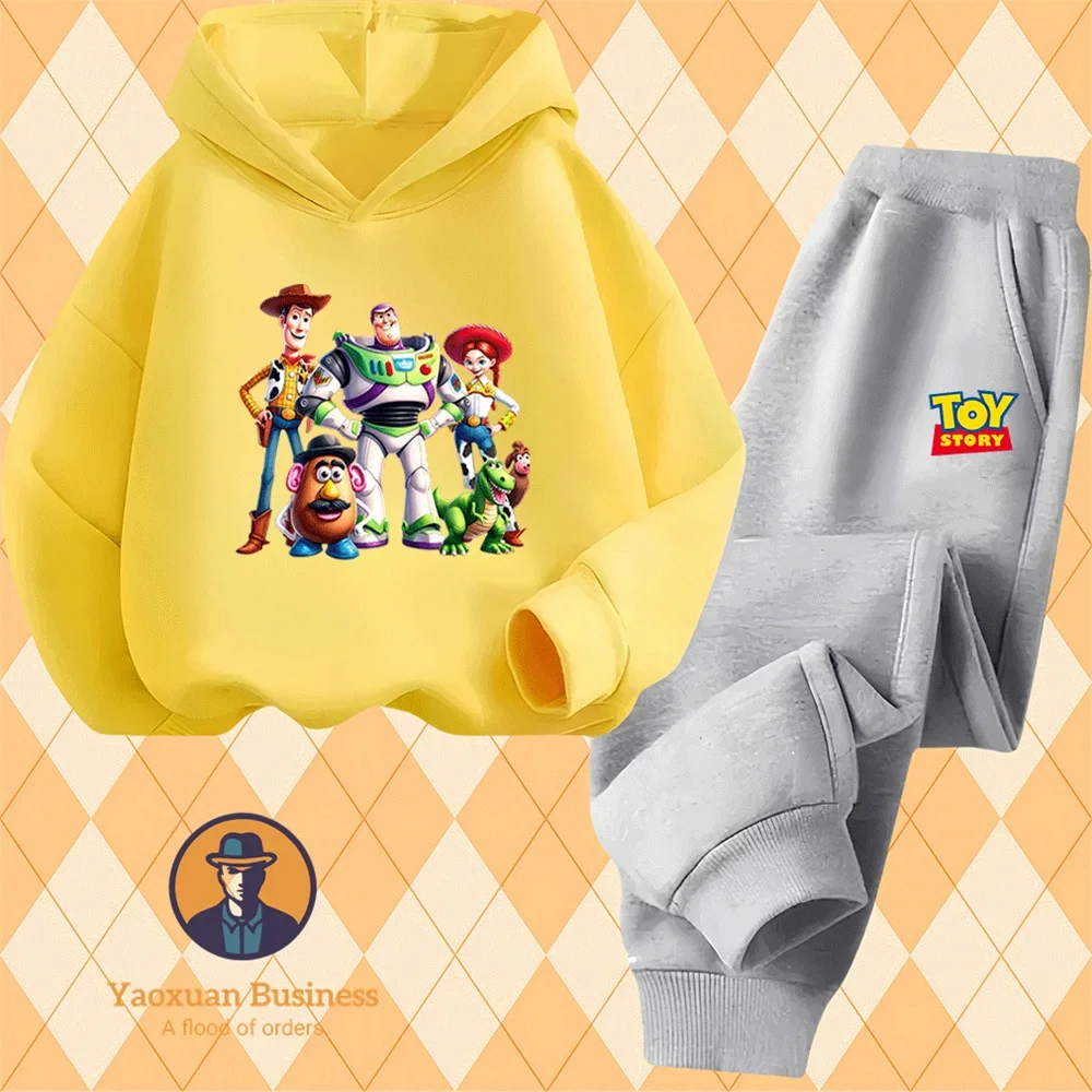 

Children's Cartoon Toy Story Set, Children's Top, Girls' Sweatshirt, Graffiti, Cute, Toy Story, Spring, Autumn
