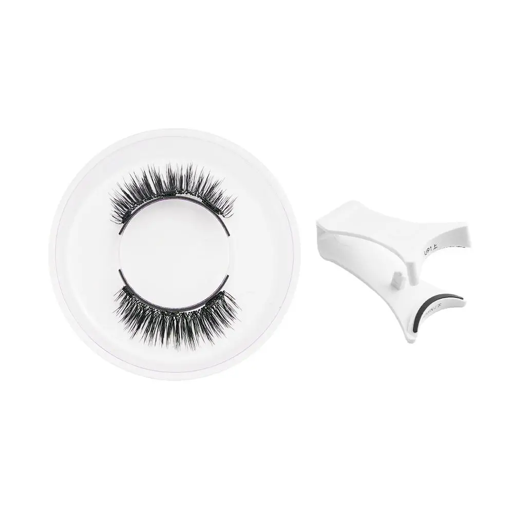 الرموش المغناطيسية مع قضيب قابلة لإعادة الاستخدام مجموعة الرموش المغناطيسية الطبيعية لا حاجة للغراء لينة واضحة الفرقة الرموش الصناعية