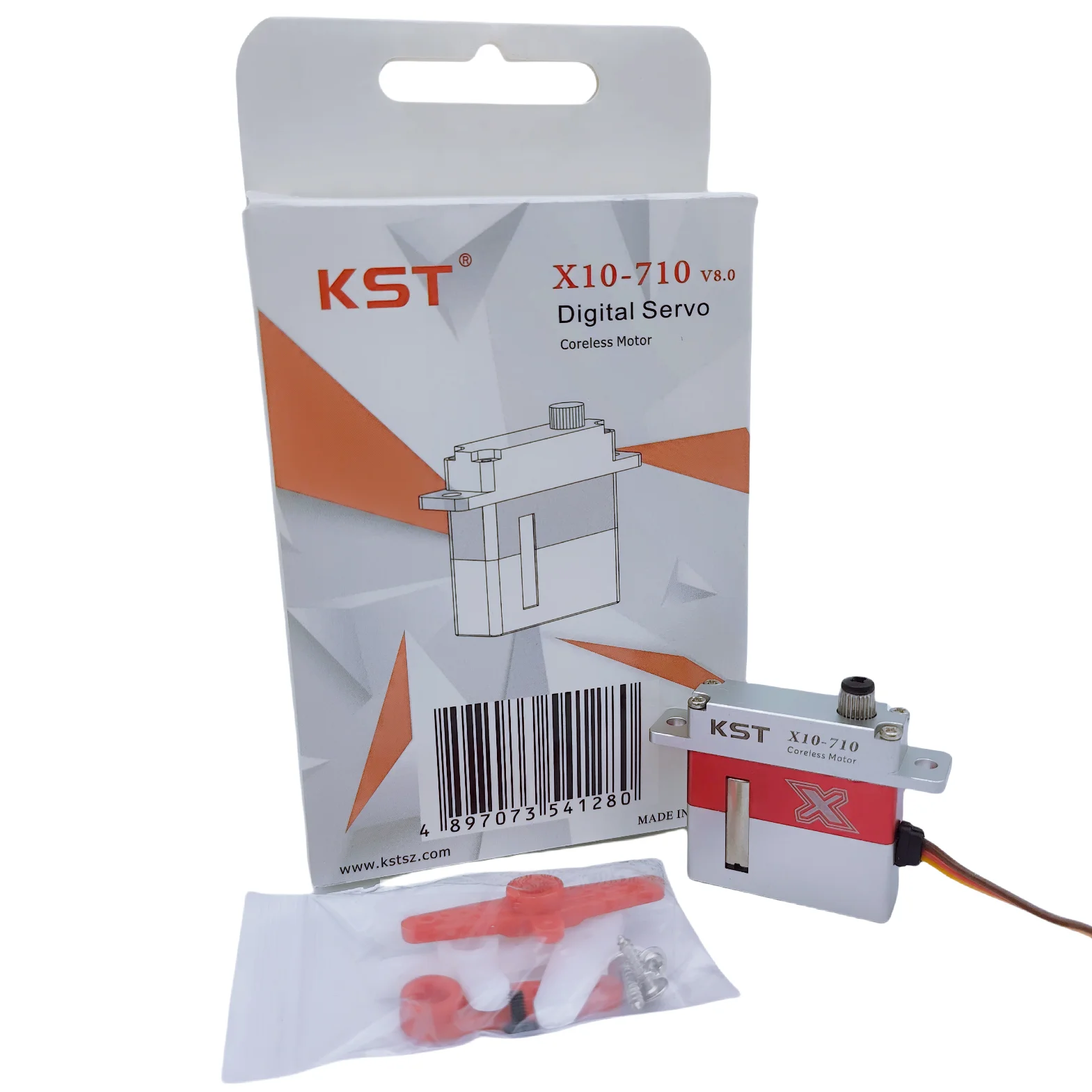 KST X10-710 V8.0 HV 7.5kg 0.10sec Coreless Motor Mini Servo for RC Gliders