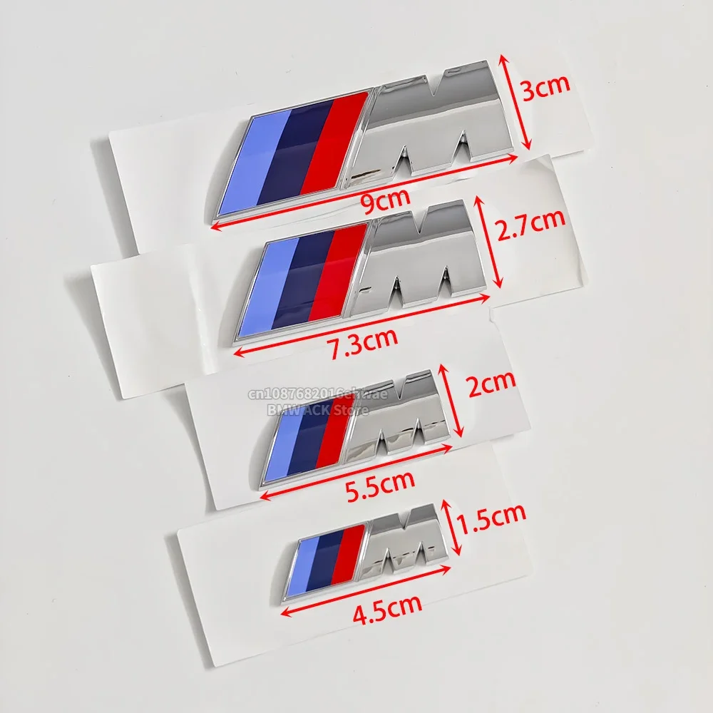 3D ABS Fender Emblem Rear Trunk Badge for BMW M Power X1 X2 X3 X5 X6 X7 F21 G20 M Sports Stickers Car Accessories