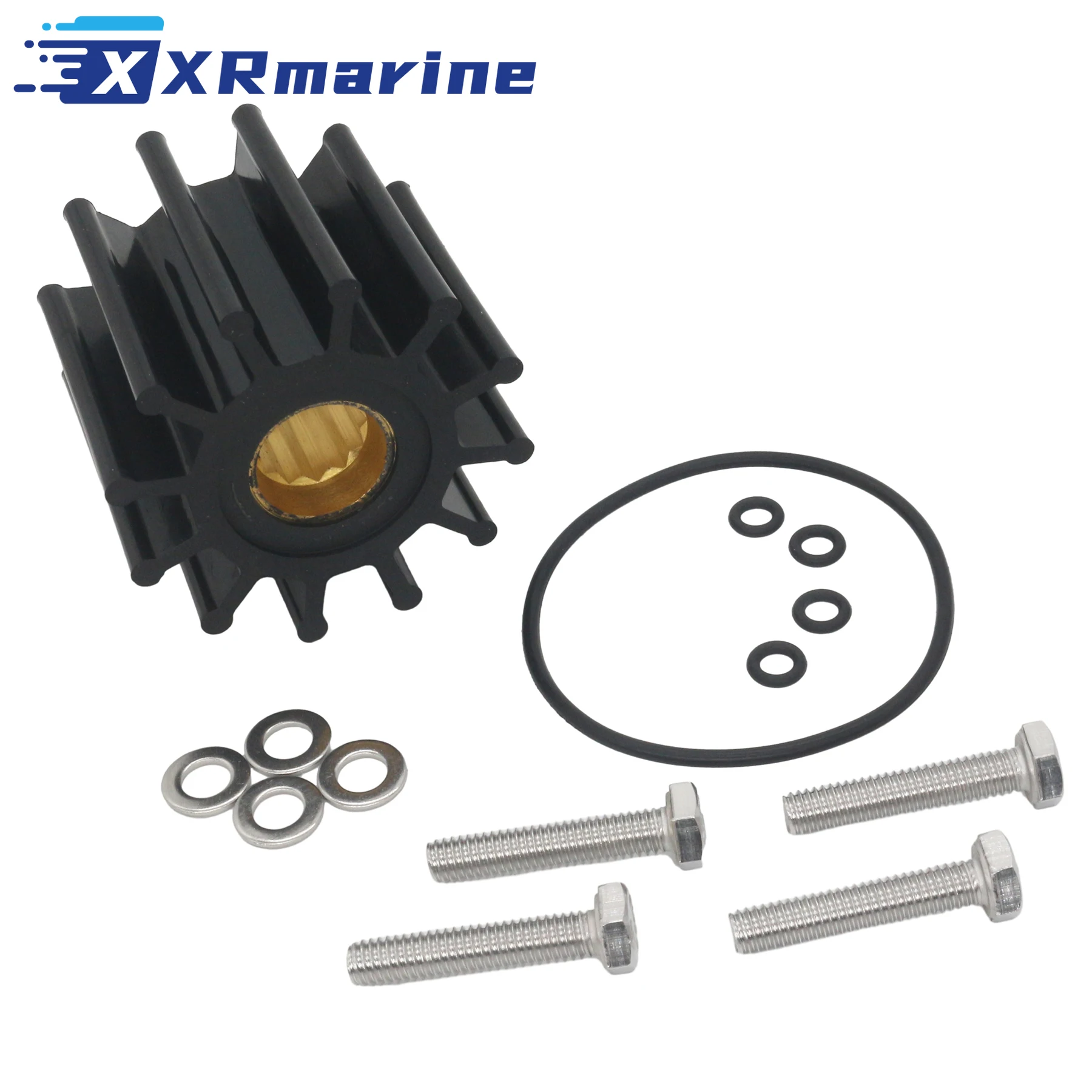 Sea Water Pump Threaded Impeller Repair Kit Compatible with Volvo Penta 21700445