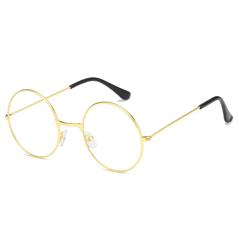 Vintage Round Eyeglasses Frames  Metal Frame Clear Glasses Black Spectacles Eyeglasses New  Circle Eye Glasses