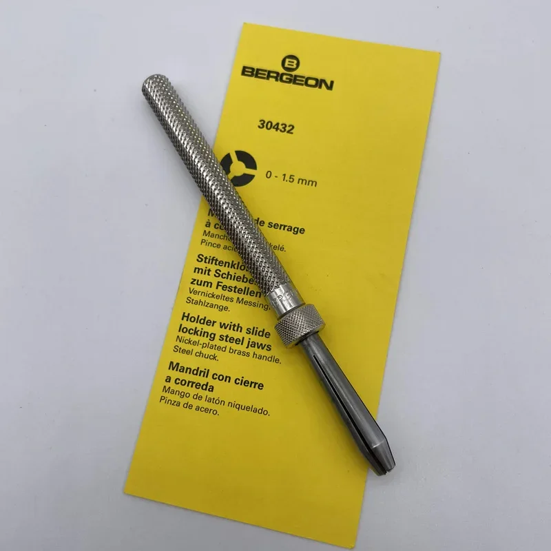 BERGEON 30432 grip slide lock fixture steel clamp grip watch repair tool 0-1.5mm