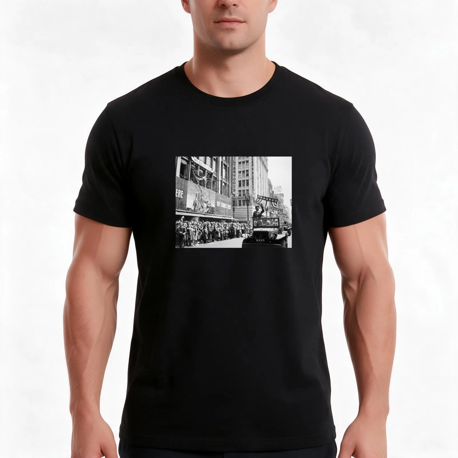 General Patton - Ticker Tape Parade T-Shirt Summer Casual Cotton Tee Oversized Streetwear Tops Vintage Graphic Print