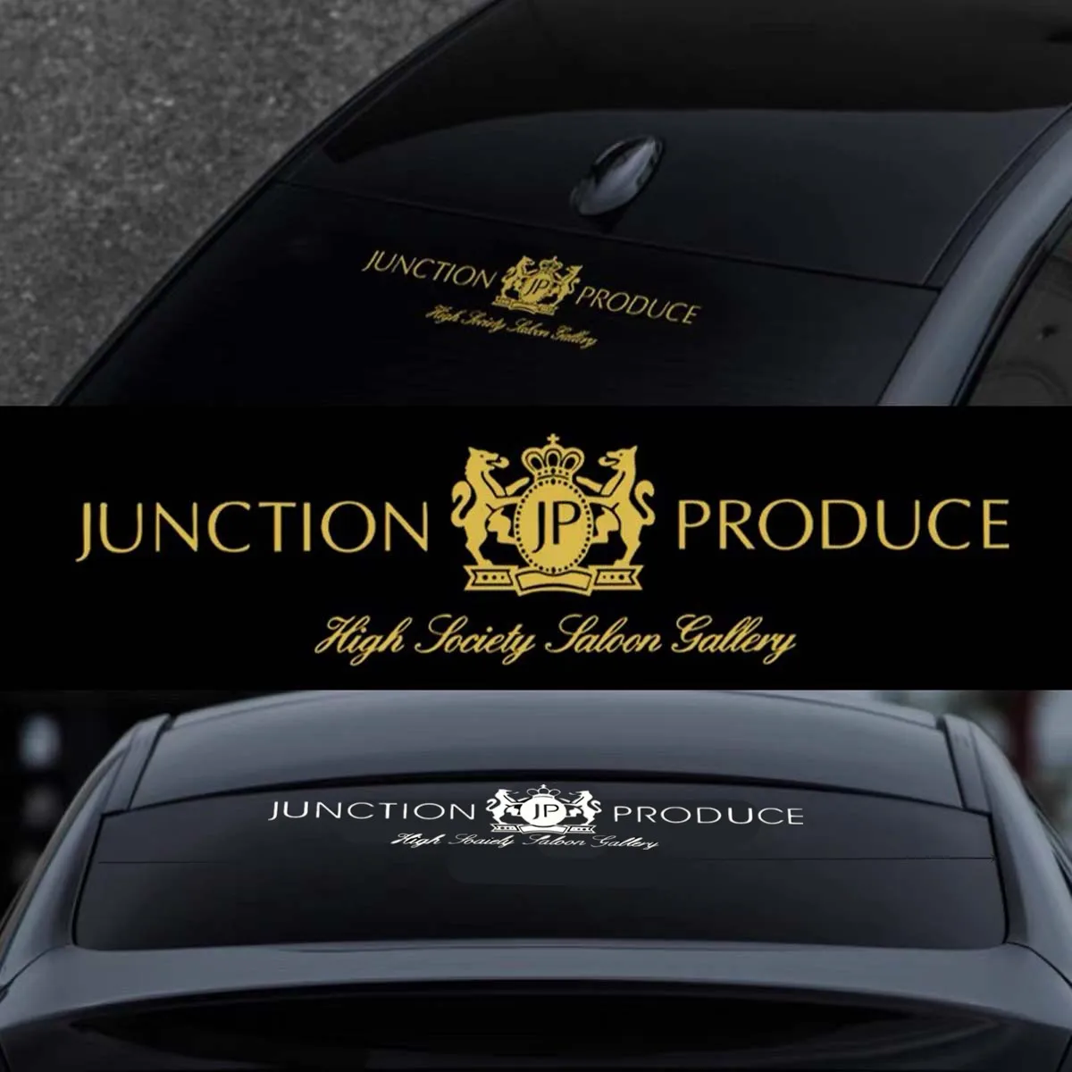 

Junction Produce Sticker Car Windscreen Laser Reflectve Sunshade Decal JP Front Rear Windshield Decoration Universal Accessories