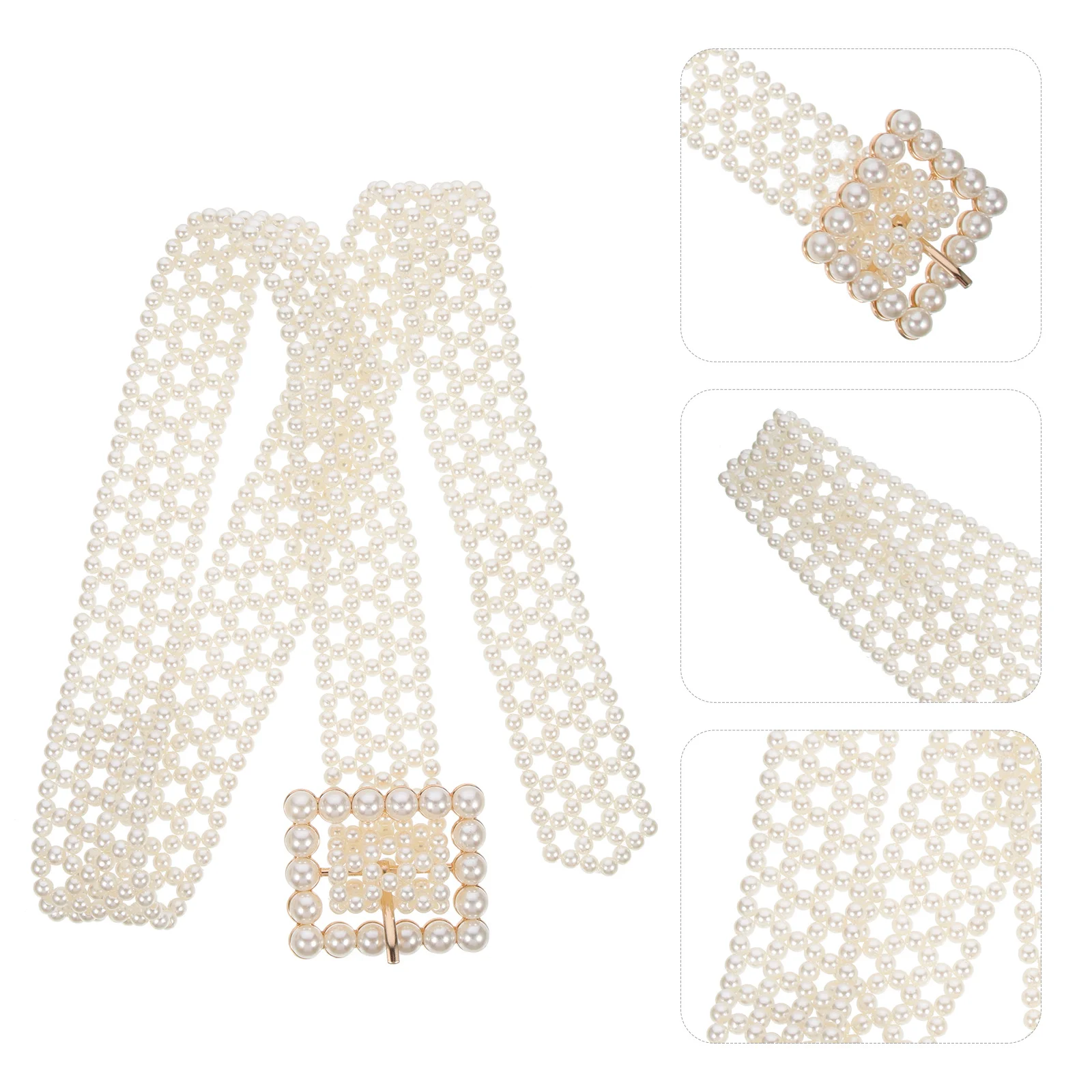 

1pc Pearl Waist For Women -Match Decorative Women Waistbelt Waistband Female Dress Belt Creative Waist Decor