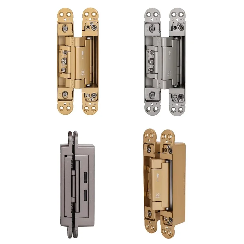 Left Hinge CE Fire Rating Hidden Heavy Duty Zinc Alloy Hidden 3D Door Hinge