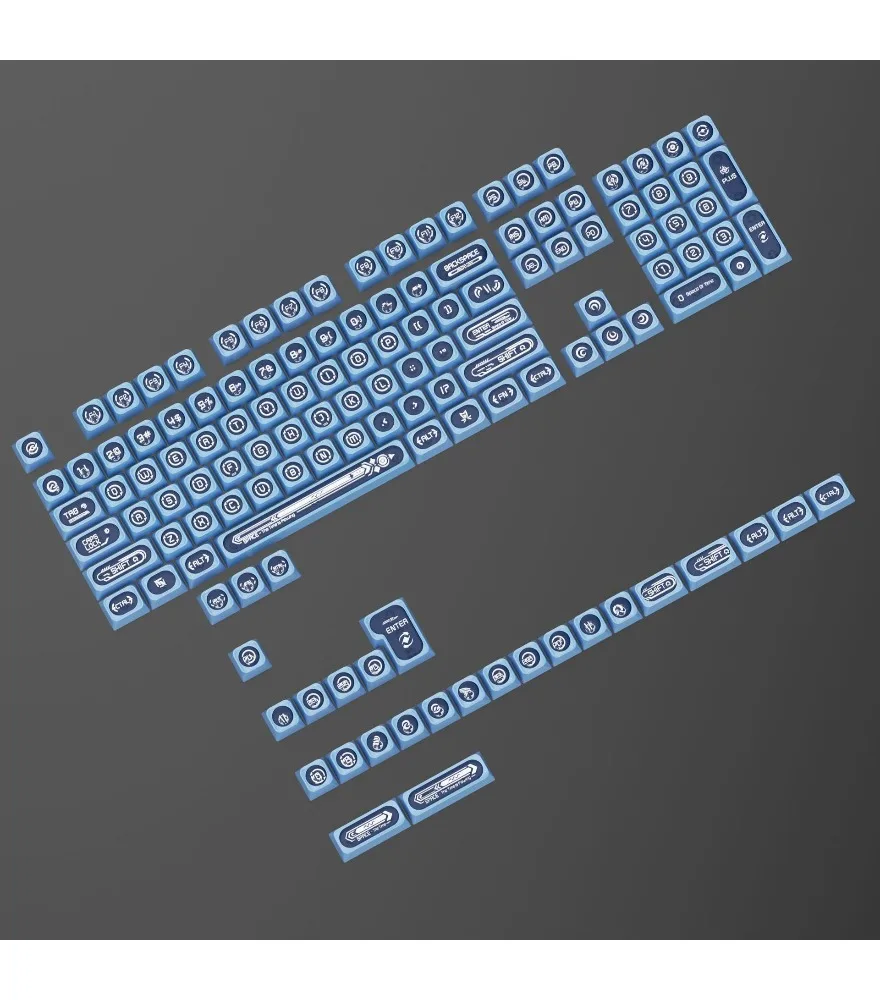 

Blue opal cute keycap 138 keys Original highly adaptable mechanical keyboard keycaps Customized keycaps
