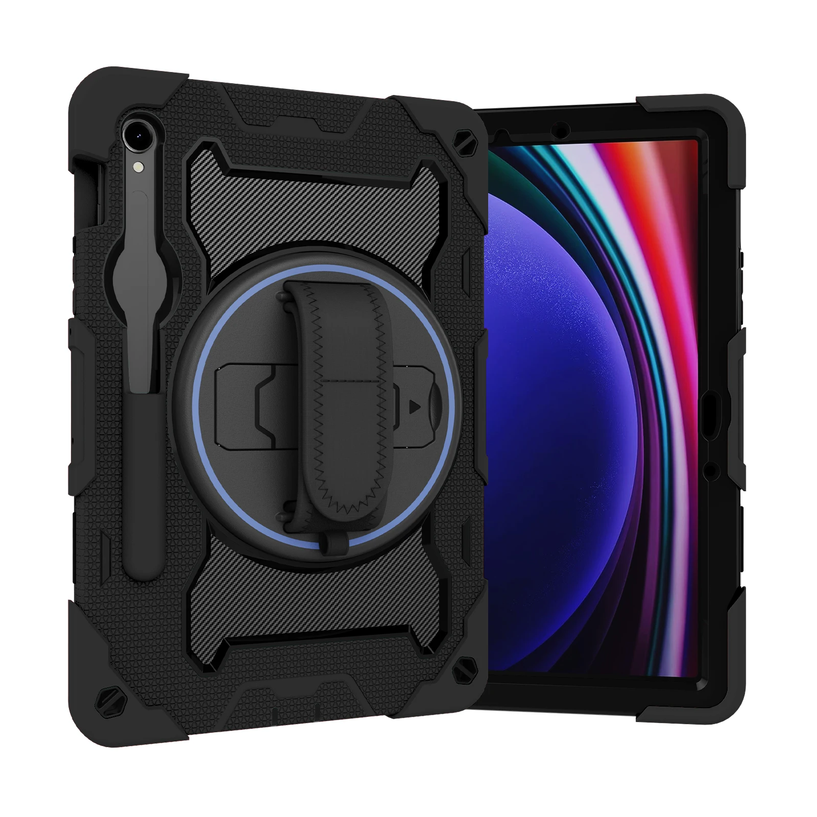 

Armor Case Universal For Samsung Tab S10 Lite S9 FE S8 S7 SM-X400 406 X520 526 X510 516 X710 716 700 706 T870 875 Rotating Cover