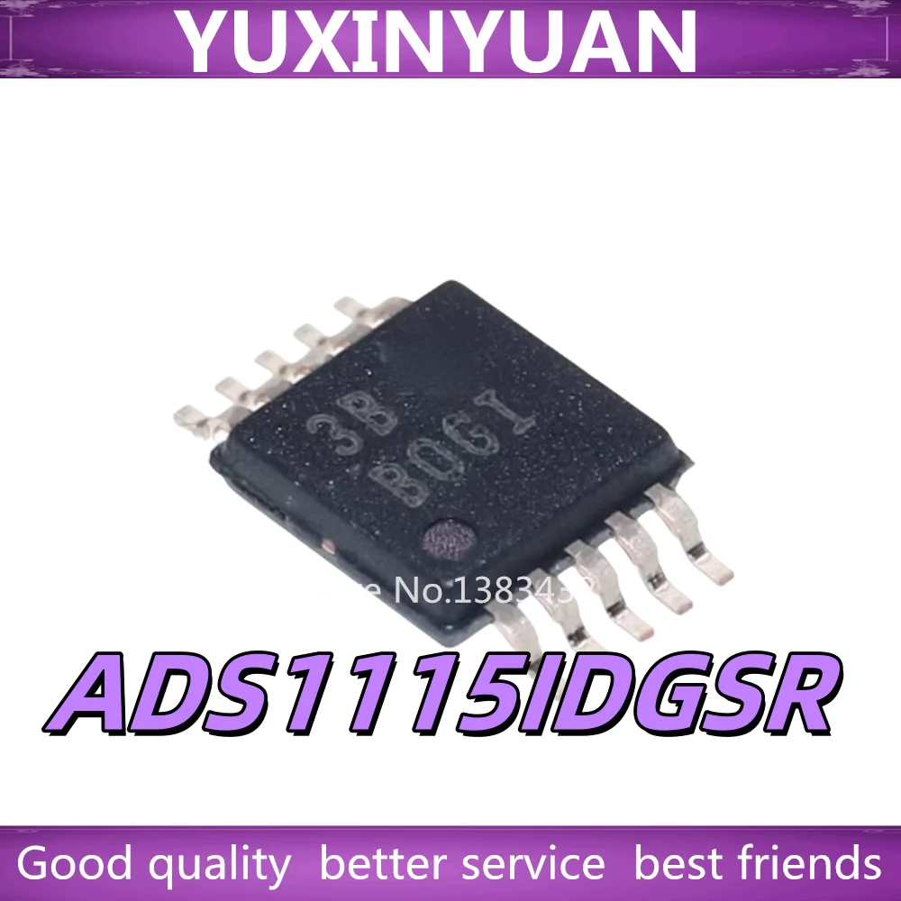 （5/PCSs） New Original ADS1115IDGSR ADS1115IDGS BOGI VSSOP10 Digital-to-analog converter chip In Stock