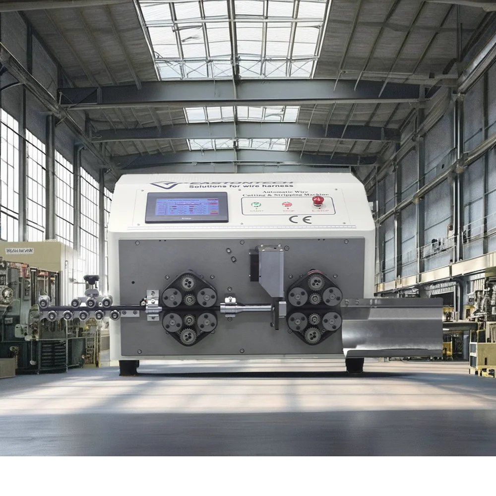 آلة تجريد قطع الكابلات الأوتوماتيكية عالية الدقة من نوع الحزام بسعة كبيرة 2-35 مم2 لتصنيع الكابلات