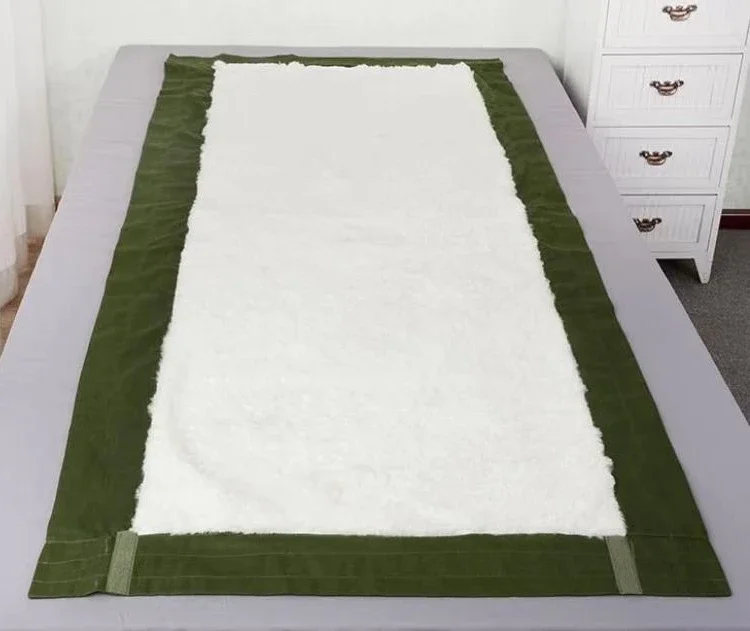 

Extra Thick Sheepskin Mattress Topper, Warm Mattress Pad Cover for Winter