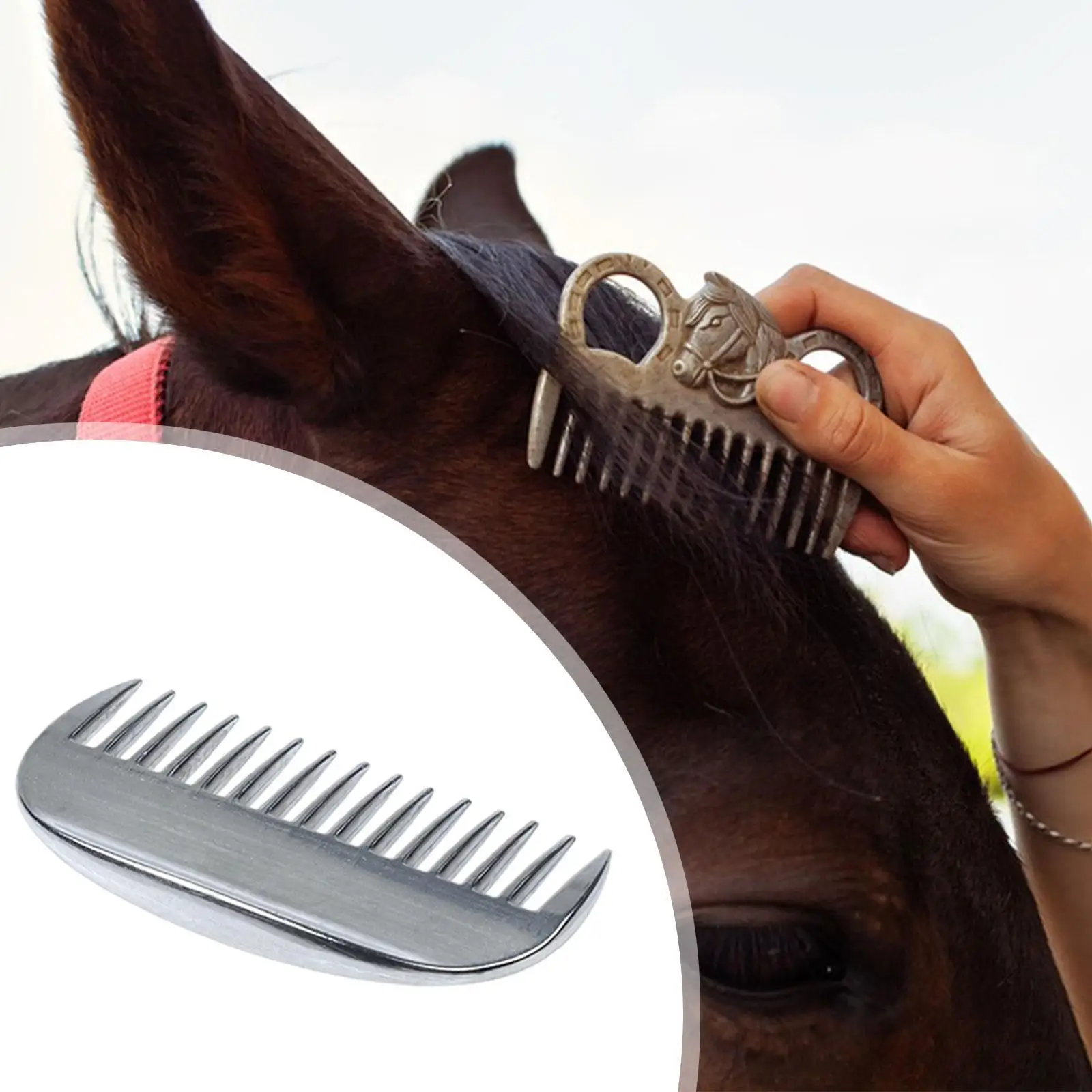 Horse Comb Removing Tangles and Knots Pet Comb for Ponies Donkeys Long Hair