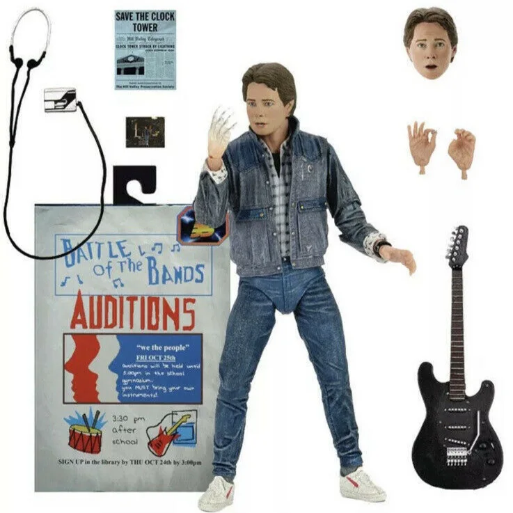 NECA Back To The Future 2 Martin Guitar Version 7 Inches PVC Action Figure Kids Gift 18cm