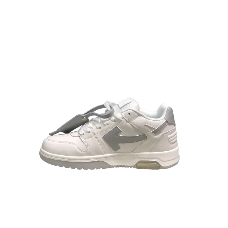 Fashionable Retro Outdoor Casual Sports Board Shoes Thick Bottom Heightening White Sneakers OW Arrow Thick Bottom Running Shoes