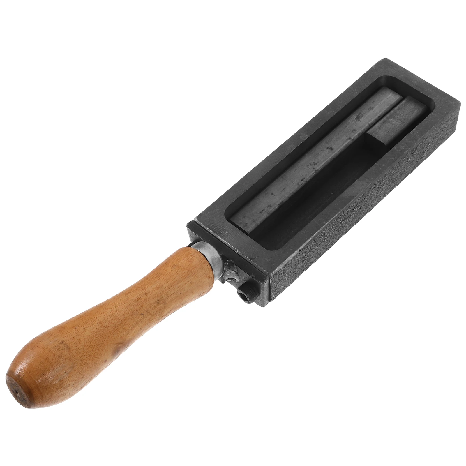 

Gold Silver Copper Casting Mold Strip Shape Adornment Melting Tool Ingot Durable Iron Wood Material Smooth Surface Easy Removal