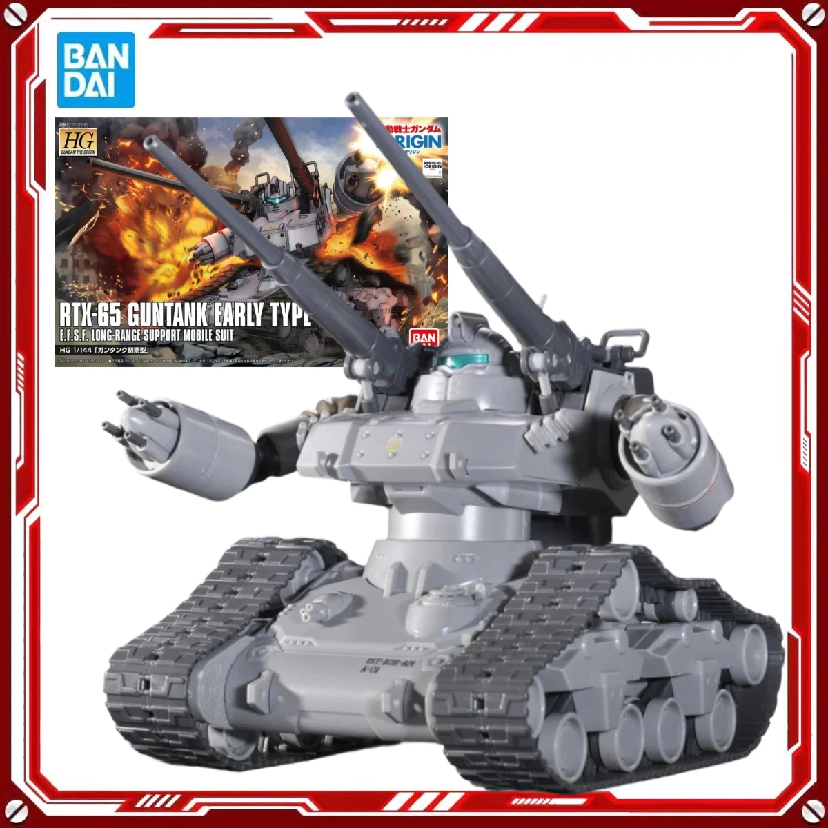 

Оригинальные модели Gundam от Bandai, наборы для сборки HG 1/144 RTX-65 Guntank Early Type, аниме-фигурки, коллекционные модели, игрушки, подарки