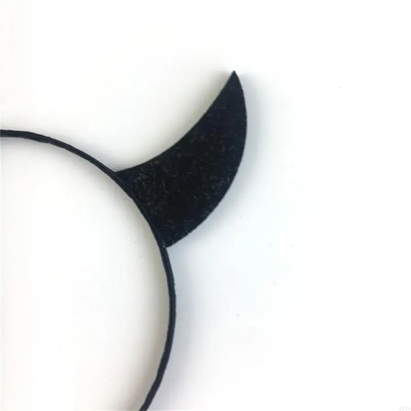 Couvre-chef d'halloween 270D, en cristal pour étal marché, cornes diable brillantes, couvre-chef d'halloween