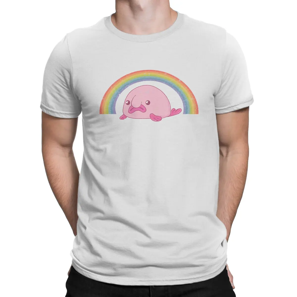 Blobfish Ugly Fish TShirt for Men Majestic Soft Casual Sweatshirts T Shirt Novelty Trendy Loose