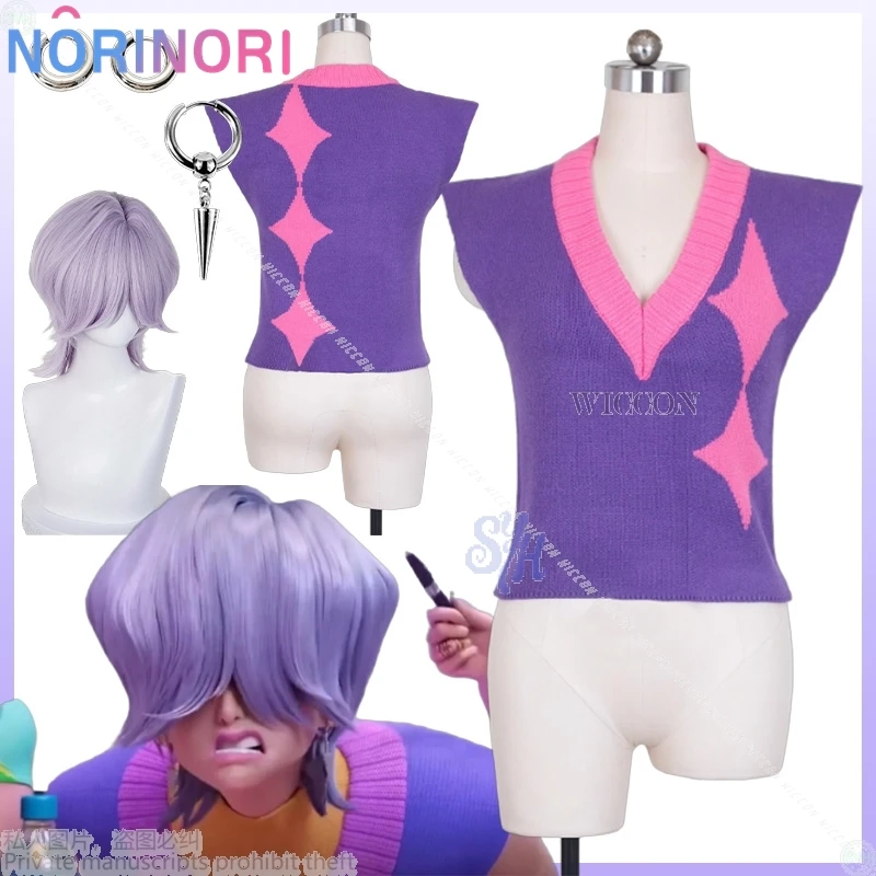 Saja boys Mystery cosplay kpop demonio película anime SODA POP disfraz kawaii Precioso chaleco morado suéter rsilindo disfraz de Halloween