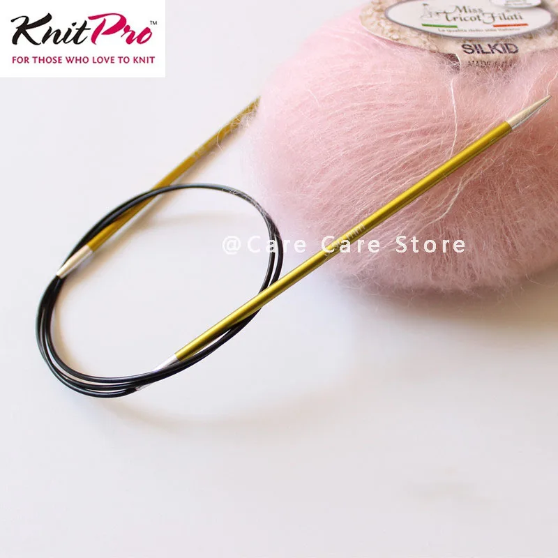 1Piece KnitPro Zing 80cm Circular Knitting Needles Sweater Yarn Knitting Products Tools Wool For Knitting Metal Spokes