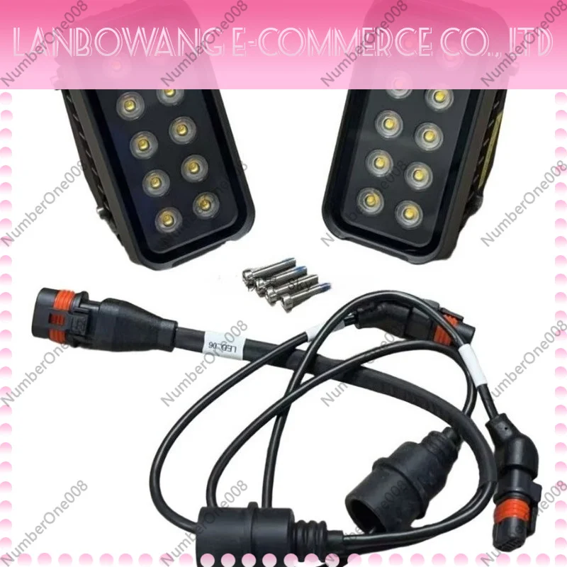 Drone Night Flight Light LED Kit with Base Signal Cable Navigation Warning Light Compatible with Mainstream Models