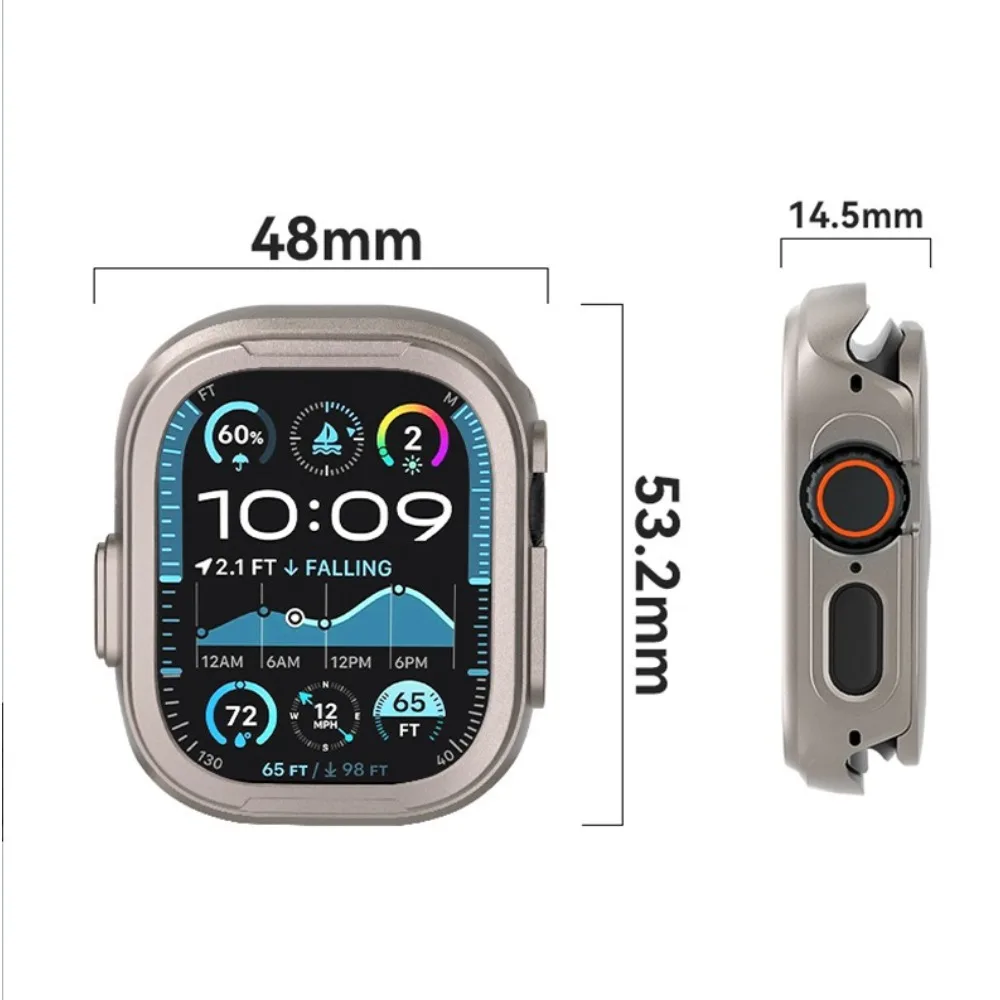 Protector Metal Case For Apple Watch Ultra 2 49mm Case Zinc Alloy Cover Bumper Frame For iWatch Ultra 2 49mm Luxury Accessories