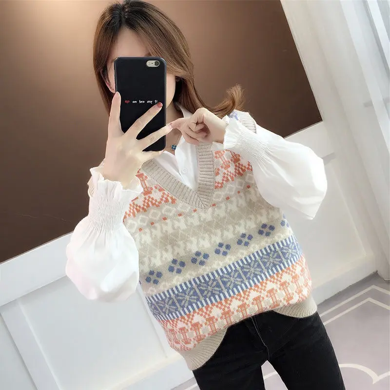 Women Sets Korean Style Two Piece Casual Elegant Ladies Soft Fashion Streetwear Sweet Girls Printing Loose Fit Chic All-match