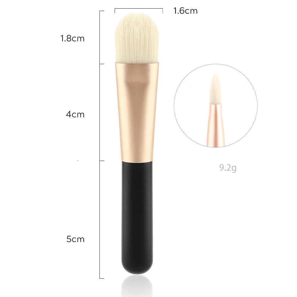 1pc Face Mask Brush Flat Soft Hair Facial Cleansing Skin Care Blender Foundation Applicator Concealer Brush Beauty Makeup Tool