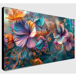 Diamond Painting Art DIY Beautiful Big Flower Diamond Mosaic Kit 5D Square Round Rhinestone Cross Stitch Home Wall Decor Gift