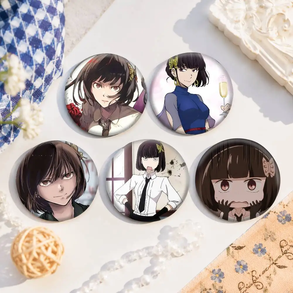A-Akiko Yosano-S Anime Round Badges, Brooches, Clothing Accessories, Birthday Gifts, Anime Conventions